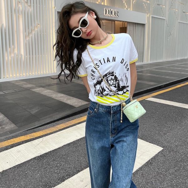 人気急上昇新作 ディオール シグネチャー入り Tシャツ コピー dem40209 - 画像 (4)
