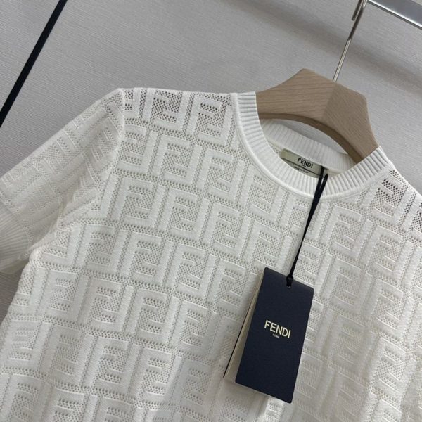 すぐ届く【フェンディ】Tシャツ クルーネック 半袖 FFロゴ コットン 偽物 fen66109 - 画像 (3)