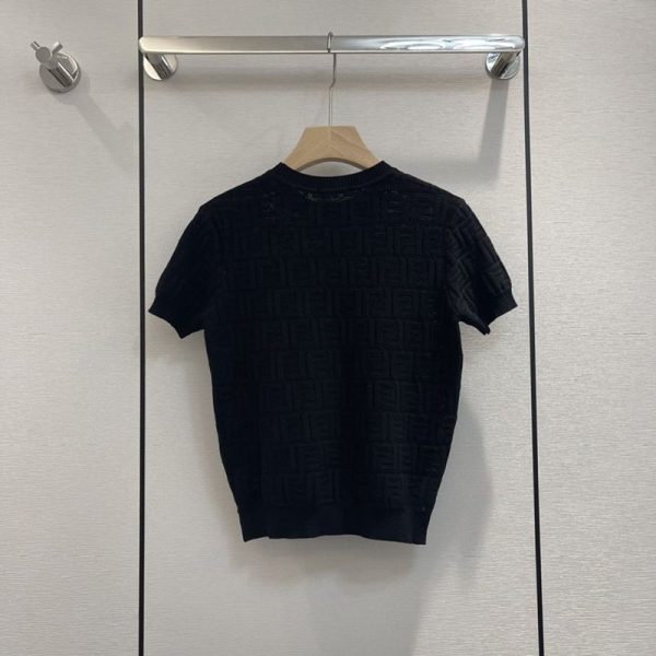 春もの新作【フェンディ】Tシャツ クルーネック 半袖 FFロゴ コットン コピー feq42525 - 画像 (2)