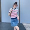 【日本未発売】グッチ ストライプ コットン 半袖 Tシャツ スーパーコピー guw08454 - 画像 (4)