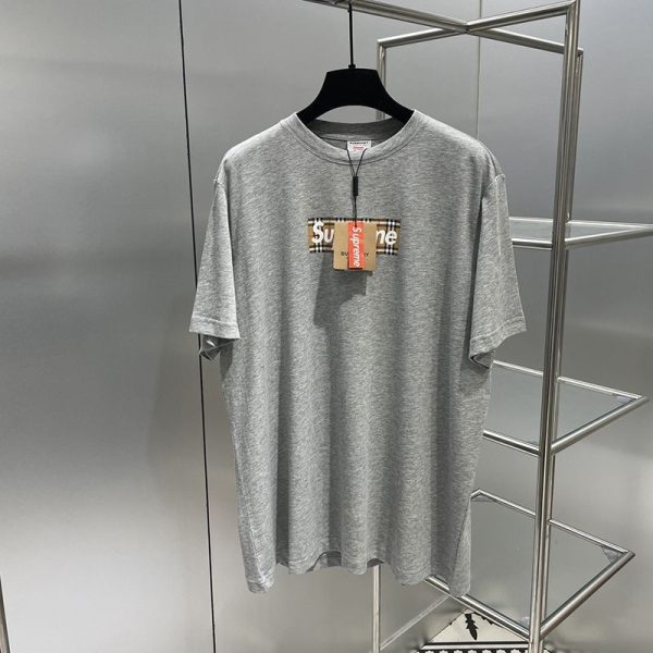春夏新作 コラボ シュプリーム × バーバリー ボックスロゴTシャツ パロディ Shv76947 - 画像 (6)