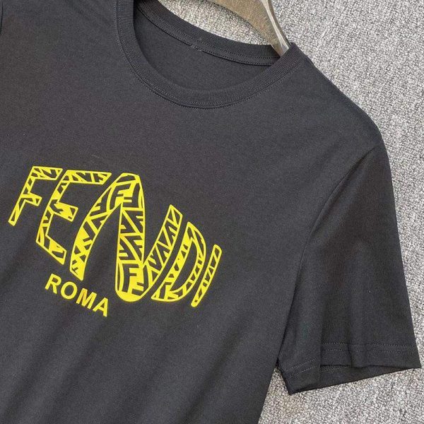 最安値挑戦 フェンディ ROMA ロゴ クルーネック Tシャツ コピー fem68708 - 画像 (2)