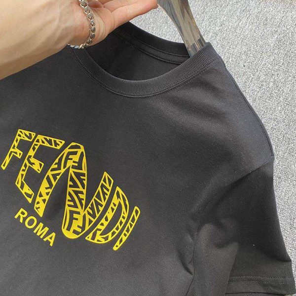 最安値挑戦 フェンディ ROMA ロゴ クルーネック Tシャツ コピー fem68708 - 画像 (5)