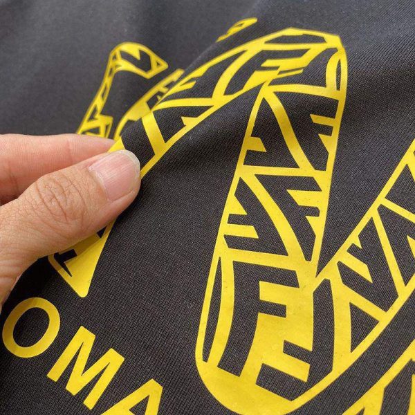 最安値挑戦 フェンディ ROMA ロゴ クルーネック Tシャツ コピー fem68708 - 画像 (4)