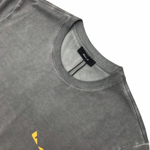 稀少 フェンディモンスター ロゴ クルーネック偽物 Tシャツ fea01225 - 画像 (3)