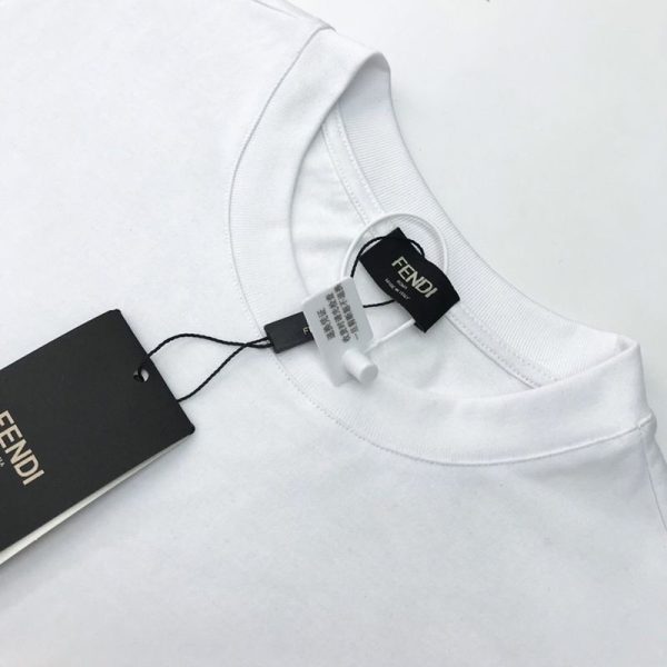 超話題!フェンディ モンスター 偽物ロゴ クルーネック Tシャツ fel80350 - 画像 (3)