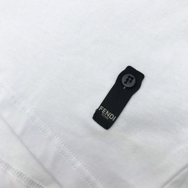 超話題!フェンディ モンスター 偽物ロゴ クルーネック Tシャツ fel80350 - 画像 (5)