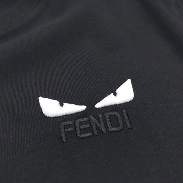 争奪戦 フェンディモンスター ロゴ クルーネック コピー Tシャツ fev46686 - 画像 (5)