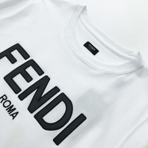 人気急上昇 フェンディ◆クルーネックロゴジャージー 偽物 Tシャツ feb44182 - 画像 (3)