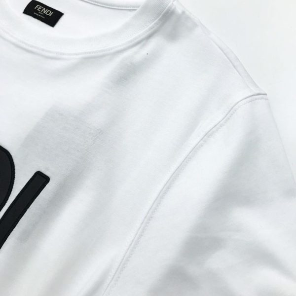 人気急上昇 フェンディ◆クルーネックロゴジャージー 偽物 Tシャツ feb44182 - 画像 (4)