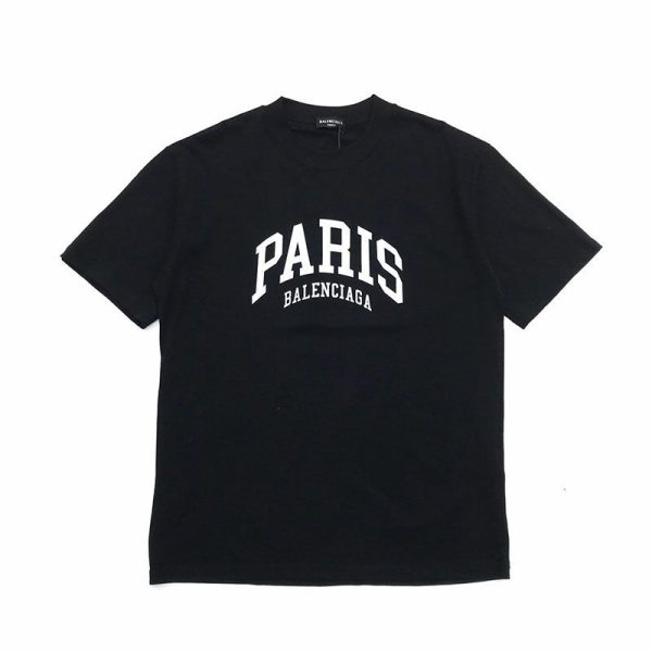 累積売上総額第１位！【バレンシアガ】ロゴ入りコットン 偽物 Tシャツ bal14492 - 画像 (3)