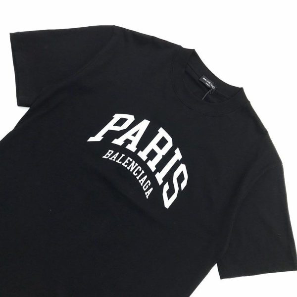 累積売上総額第１位！【バレンシアガ】ロゴ入りコットン 偽物 Tシャツ bal14492 - 画像 (4)