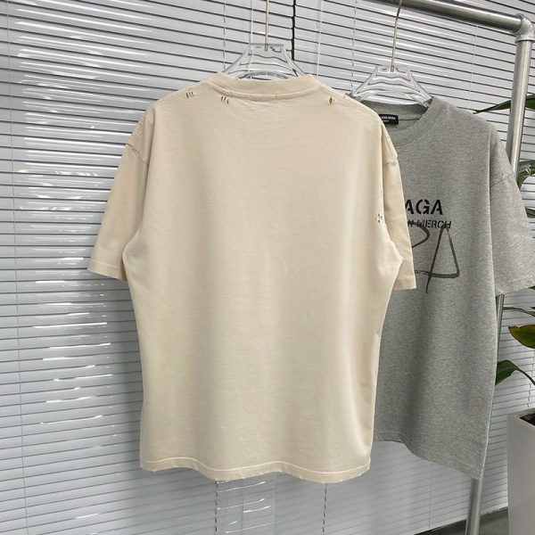 世界中で大人気♪【バレンシアガ】ロゴ入りコットン 偽物 Tシャツ bag80455 - 画像 (2)