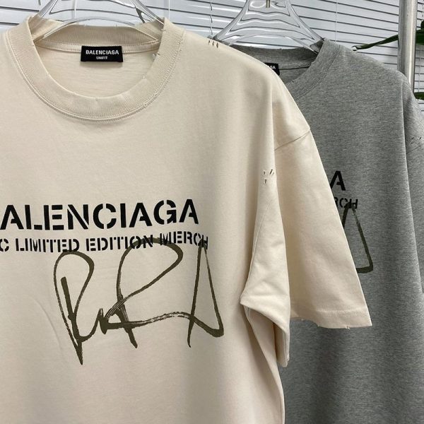 世界中で大人気♪【バレンシアガ】ロゴ入りコットン 偽物 Tシャツ bag80455 - 画像 (3)