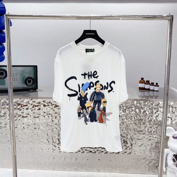 世界中で大人気♪【バレンシアガ】 The Simpsons プリント コットン Ｔシャツ コピー bap55128 - 画像 (3)