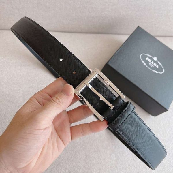 21-22AW プラダ リバーシブル ベルト スーパーコピーN級品 3.5cm pug07951 - 画像 (3)