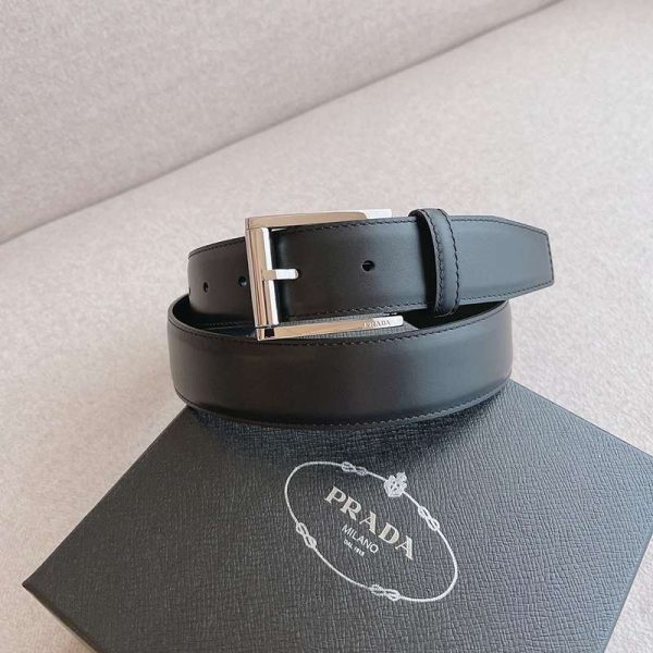 早い者勝ち♡プラダ リバーシブル ベルト 偽物 3.5cm pud07703 - 画像 (4)