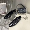 送料込ザロウ Ava レザーシューズ コピー メリージェーンフラット zaj83295 - 画像 (5)