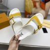 日本未入荷ルイヴィトン サンダル 偽物 LVトレイナー ライン モノグラム レザー 4色 vui95677 - 画像 (4)