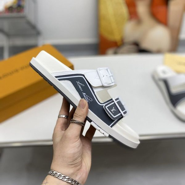 春もの新作ルイヴィトン サンダル コピー LVトレイナー ライン モノグラム レザー vul55681 - 画像 (4)