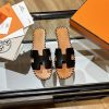 人気No1エルメス Oran sandal オラン レザー＆キャンバス サンダル 偽物 送込 ery99804 - 画像 (3)