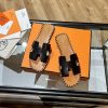 人気No1エルメス Oran sandal オラン レザー＆キャンバス サンダル 偽物 送込 ery99804 - 画像 (6)