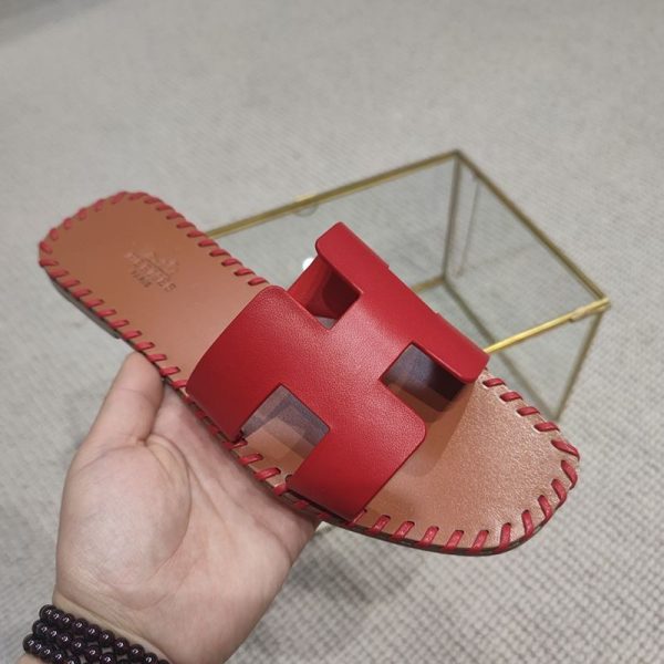 超話題!エルメス Oran sandal 偽物 オラン レザー＆キャンバス サンダル erc54412 - 画像 (2)