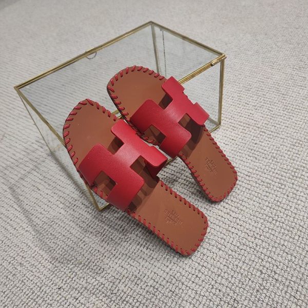 超話題!エルメス Oran sandal 偽物 オラン レザー＆キャンバス サンダル erc54412 - 画像 (3)