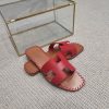 超話題!エルメス Oran sandal 偽物 オラン レザー＆キャンバス サンダル erc54412 - 画像 (4)