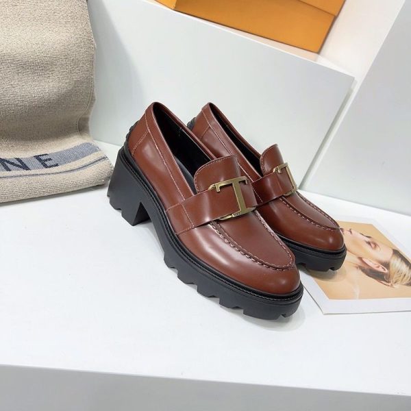 《大人気》関税送料込 TODS レザー Tタイムレスメタル ローファー 偽物 tob87668 - 画像 (2)