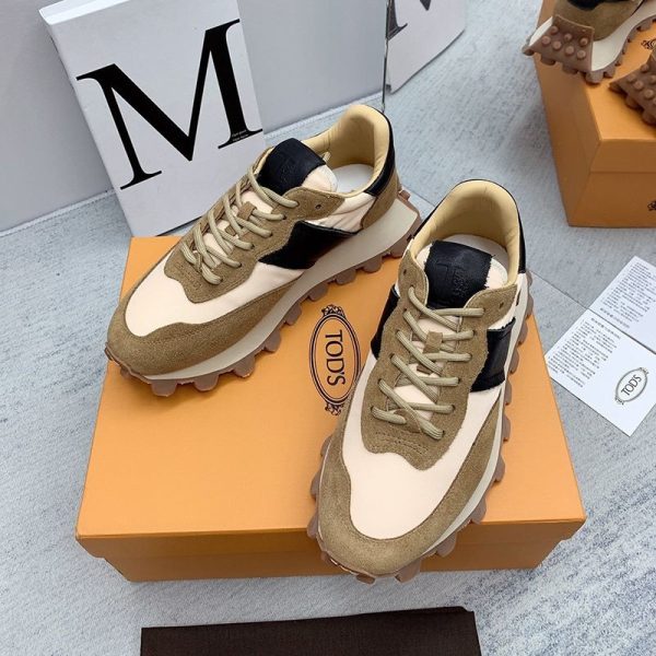 入手困難 TODS スーパーコピー スエード＆ファブリックスニーカー tor46589 - 画像 (2)