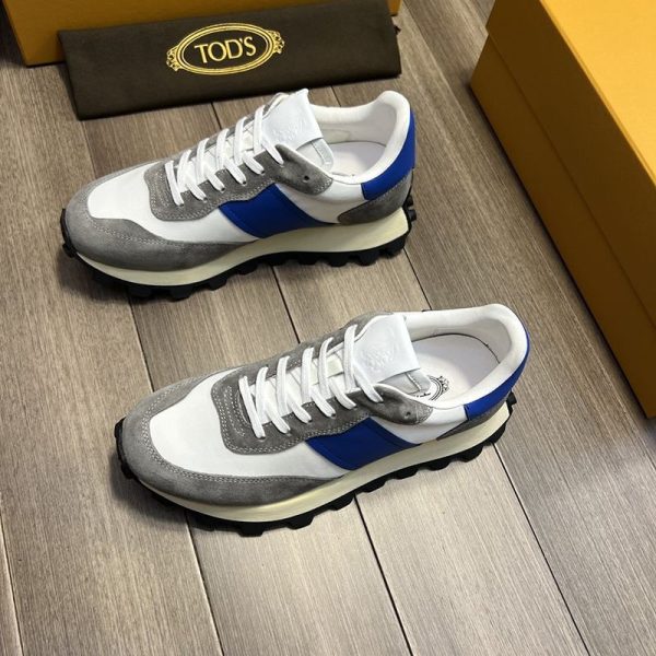 《大人気》TODS スーパーコピー スエード＆ファブリックスニーカー toq41241 - 画像 (3)