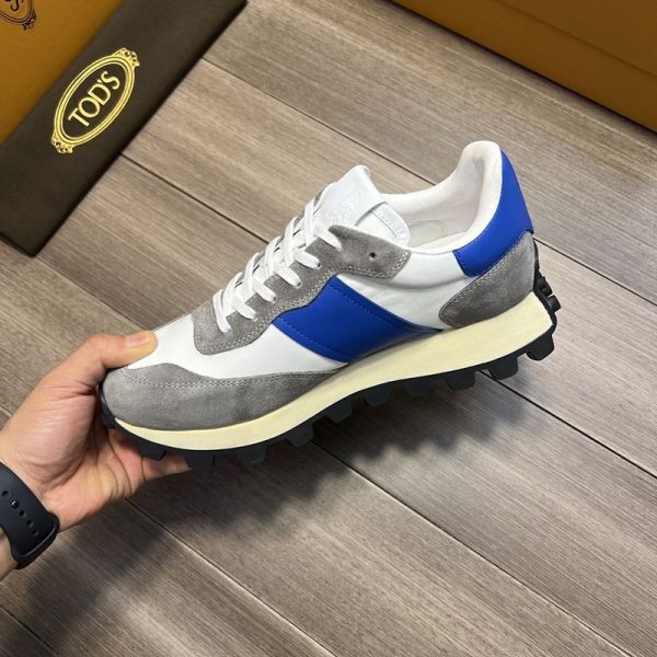 《大人気》TODS スーパーコピー スエード＆ファブリックスニーカー toq41241 - 画像 (5)