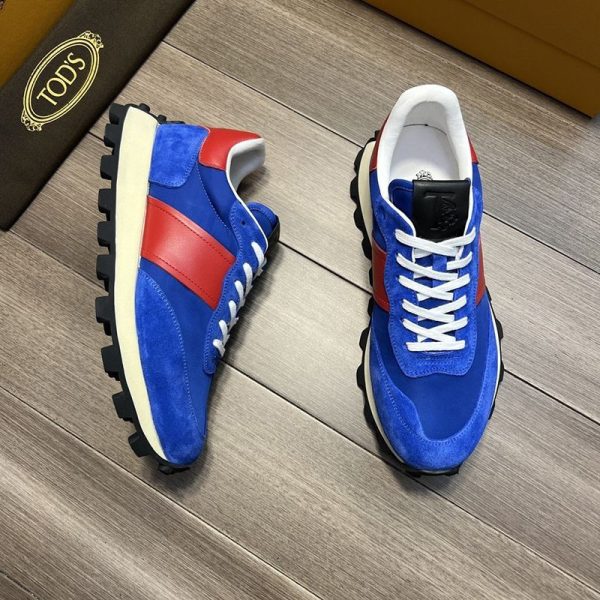 超話題!TODS スエード＆ファブリックスニーカー スーパーコピー tow39343 - 画像 (2)