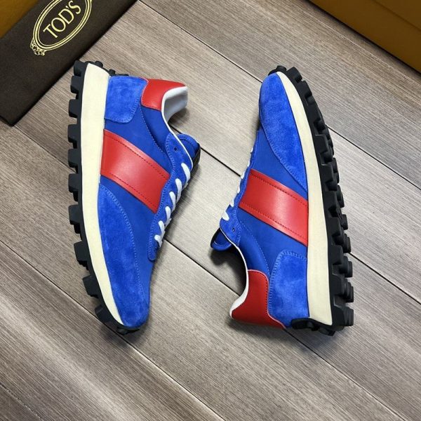 超話題!TODS スエード＆ファブリックスニーカー スーパーコピー tow39343 - 画像 (3)