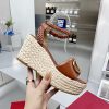 可愛いヴァレンティノ ストラップウェッジサンダル ラフィア ピンク 偽物 outlet Vuo16756 - 画像 (2)