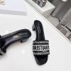 ☆超人気☆ディオール お洒落な 偽物 ☆ヒールスリッパ☆ サンダル モダン 4㎝ dey67755 - 画像 (8)
