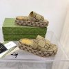 超話題!【グッチ】オリジナル GG 厚底スライドサンダル スーパーコピー gug53175 - 画像 (4)