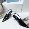 日本未入荷【プラダ】ロゴ プレックス サンダル ブラック レザー コピー puk64400 - 画像 (4)