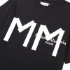 人気No1メゾンマルジェラ ロゴ ブラックTシャツ コピー Maq15697 - 画像 (5)