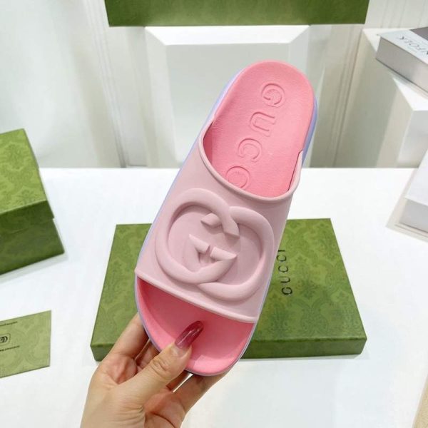 ♡足元上品に♪グッチ GG マフィン厚底サンダル 偽物 入手困難 gup53923 - 画像 (5)