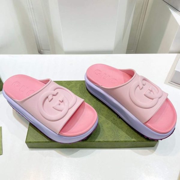 ♡足元上品に♪グッチ GG マフィン厚底サンダル 偽物 入手困難 gup53923 - 画像 (6)