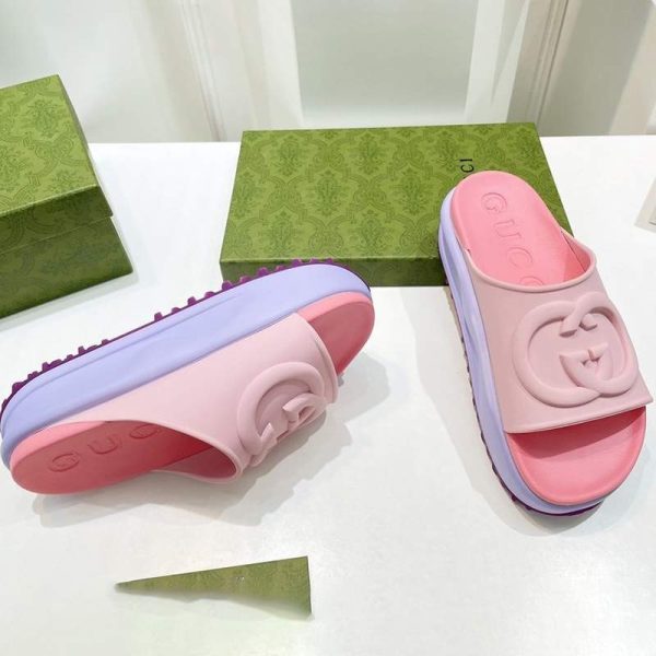 ♡足元上品に♪グッチ GG マフィン厚底サンダル 偽物 入手困難 gup53923 - 画像 (7)