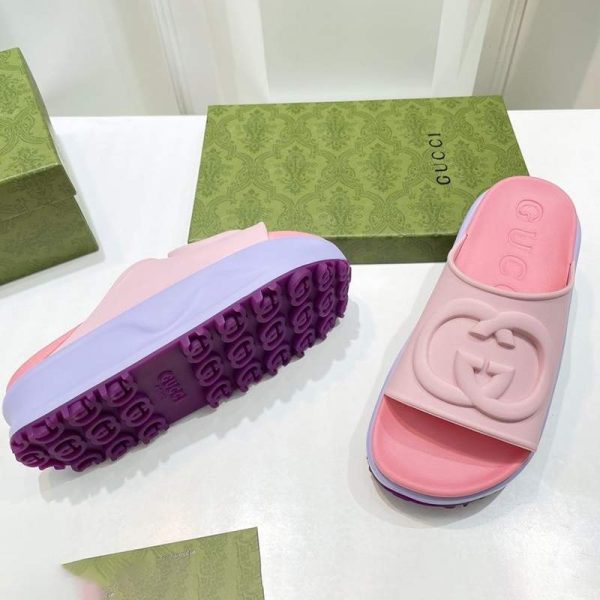 ♡足元上品に♪グッチ GG マフィン厚底サンダル 偽物 入手困難 gup53923 - 画像 (8)