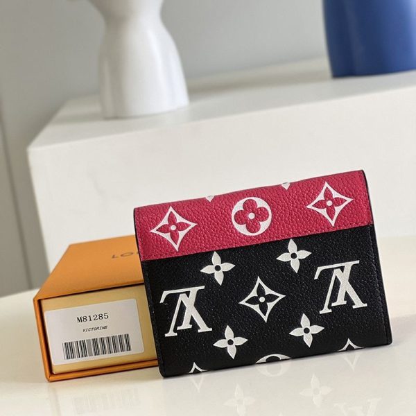 一目惚れ♪すぐ届く☆​ルイヴィトン ポルトフォイユ・ヴィクトリーヌ 偽物 財布 バイカラー M81285 - 画像 (2)