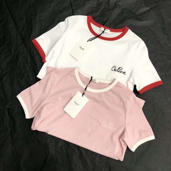 22SS限定 セリーヌ Tシャツ スーパーコピー コットンジャージー 2色 Ceq61358 - 画像 (3)
