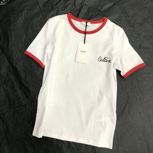 22SS限定 セリーヌ Tシャツ スーパーコピー コットンジャージー 2色 Ceq61358 - 画像 (7)
