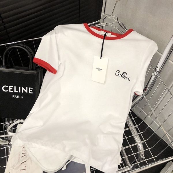 22SS限定 セリーヌ Tシャツ スーパーコピー コットンジャージー 2色 Ceq61358 - 画像 (9)