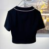 《大人気》新作限定 シャネル シャツ コピー CC ロゴ ブラウス ブラック コットン shp28289 - 画像 (2)