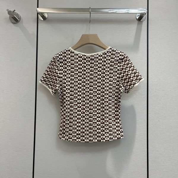 21-22AW【フェンディ】FFカーリグラフィ コットンジャージー Tシャツ 偽物 feq67325 - 画像 (2)